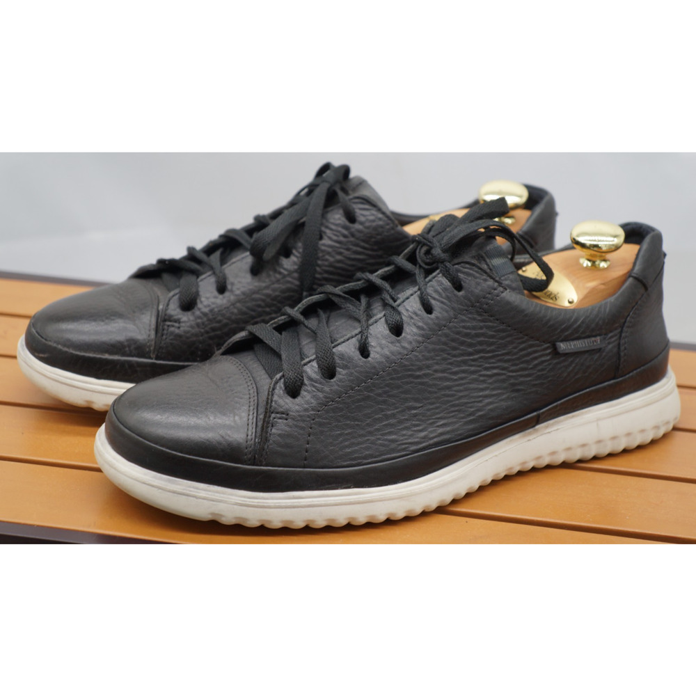 MEPHISTO Thomas Blac Pebbled Leather Fashion Sneakers Casual Shoes Men's US 10.5
